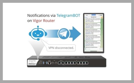 Αποστολή ειδοποιήσεων μέσω Telegram Bot και Vigor Router