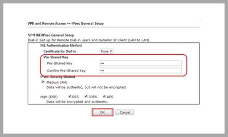 IPsec VPN από Windows στο Vigor Router μέσω Smart VPN Client