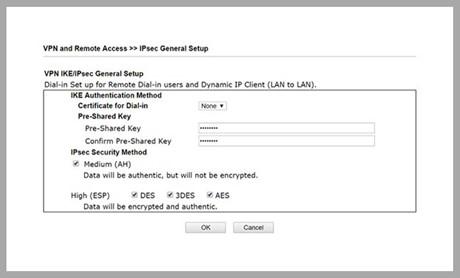 IKEv2 VPN μεταξύ DrayTek Routers